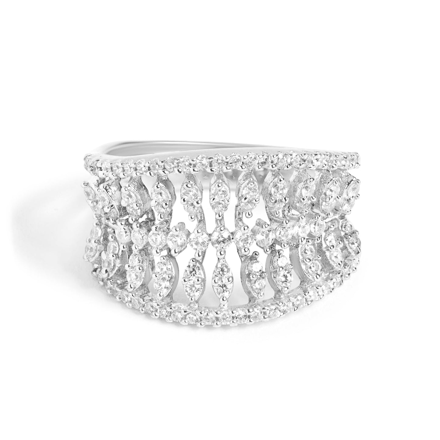 Silver Marquise Cocktail Ring
