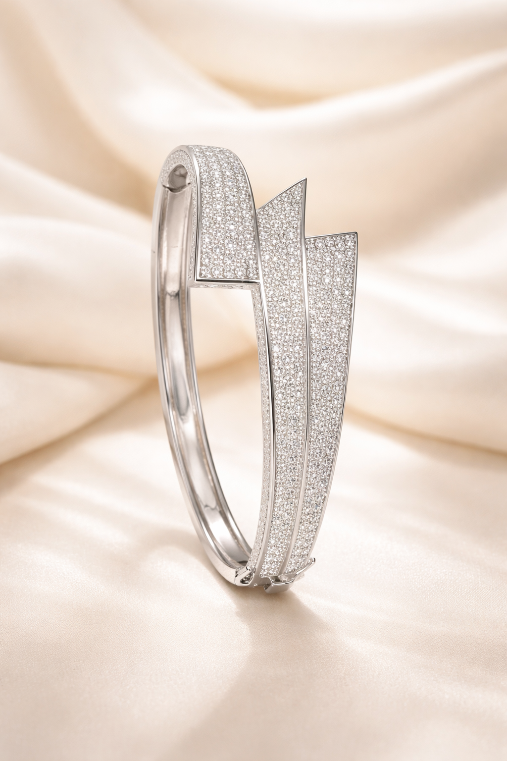 Cocktail Silver Bangle