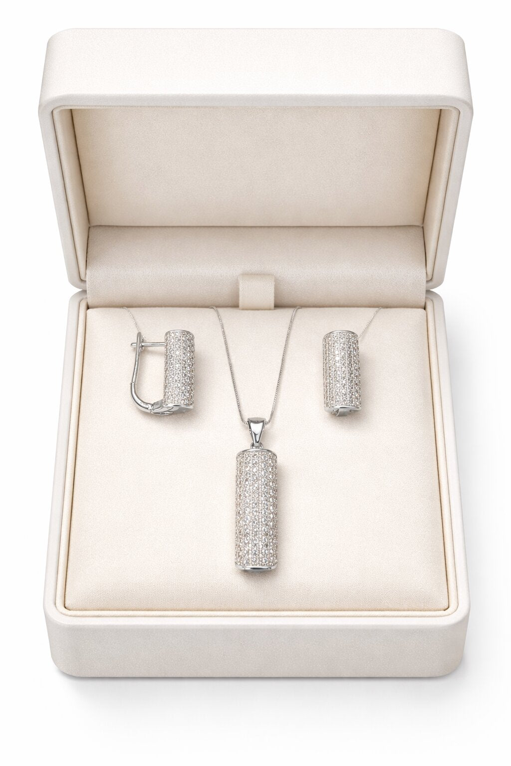 Dainty Silver Pendant Set