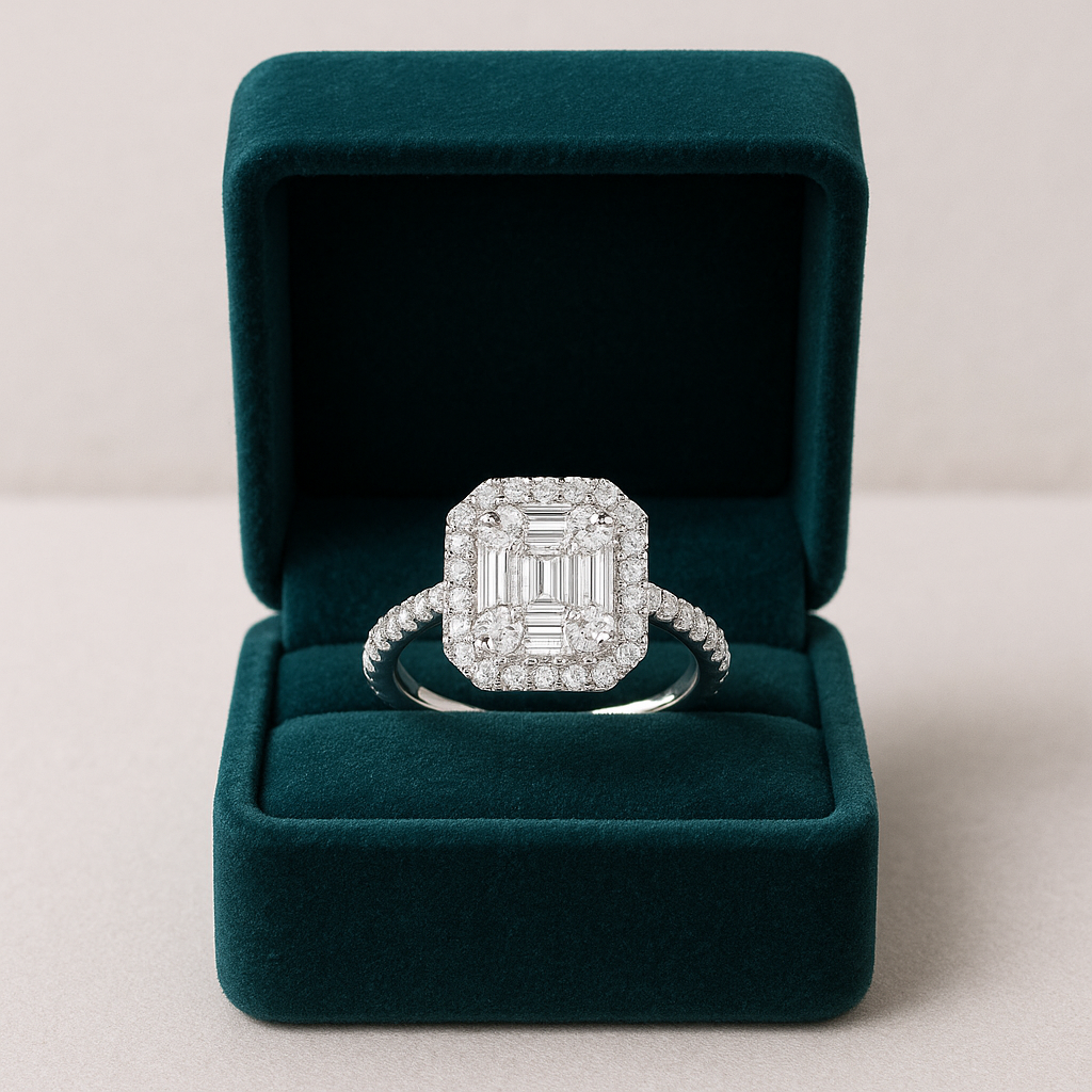 Dainty And Diamond Silver Ring