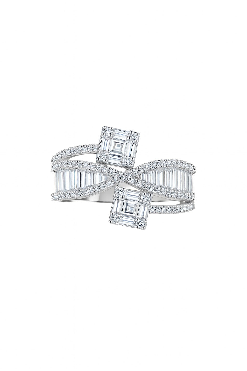 Stellar Diamond Silver Ring