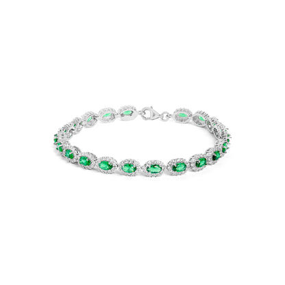 Emerald-And-Diamond-Tennis-Bracelet