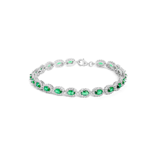 Emerald-And-Diamond-Tennis-Bracelet