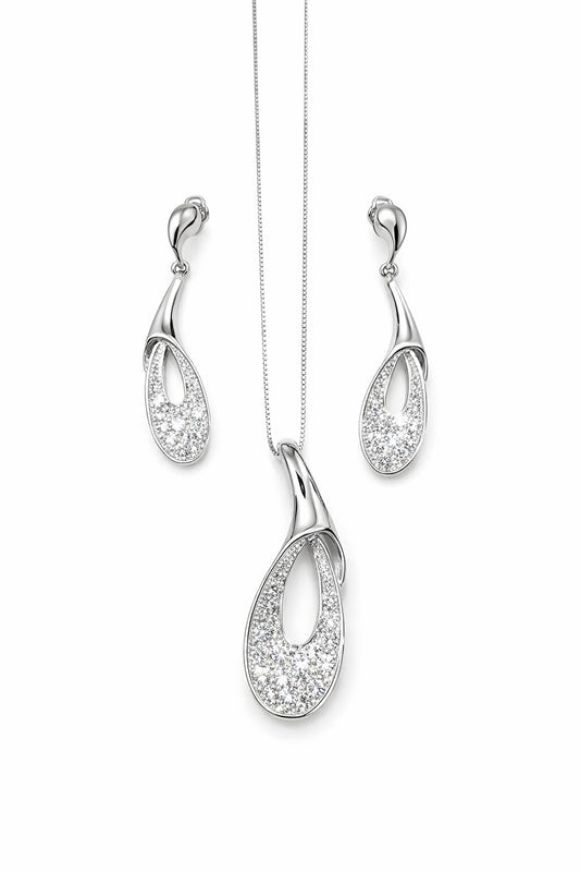 Classic Silver Pendant Set