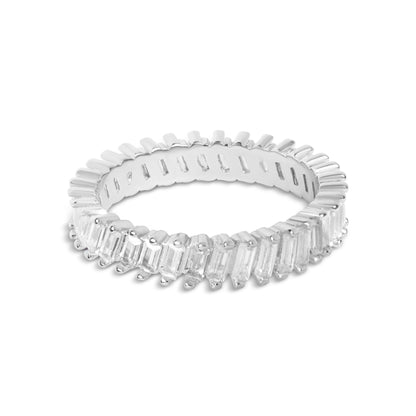 Silver Baguette Eternity Ring