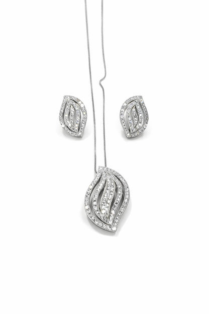 Premium Silver Pendant Set