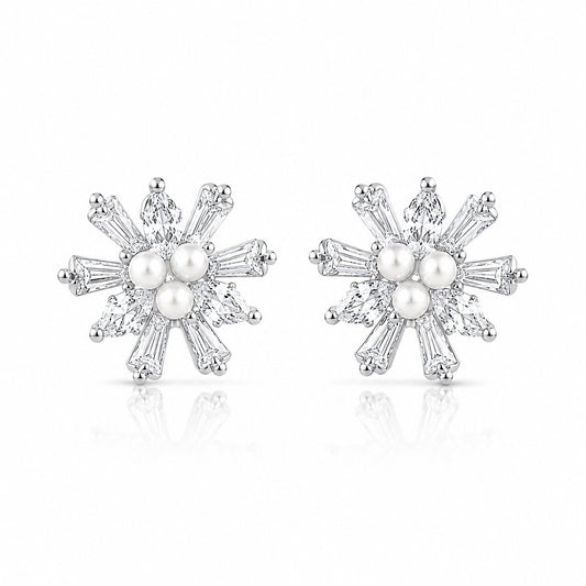 Starlit Pearl Studs