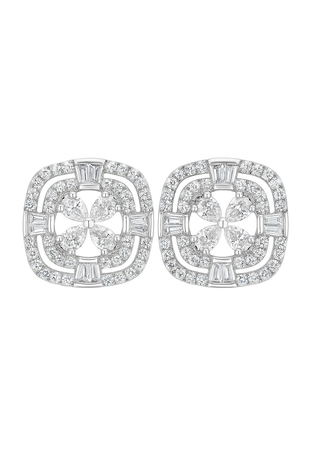 Stunning Studs Silver Earrings