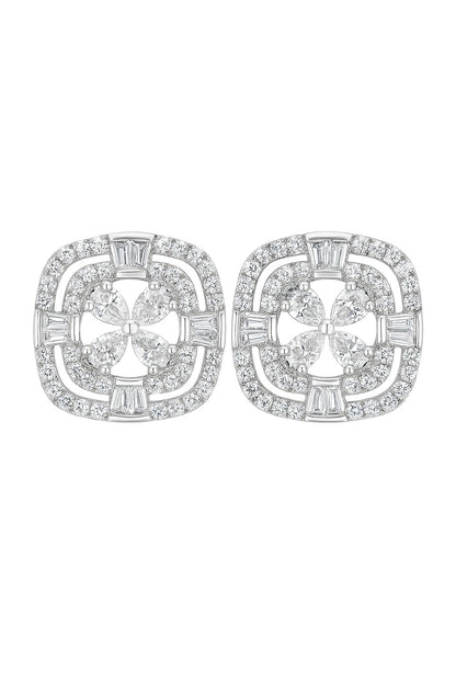 Stunning Studs Silver Earrings