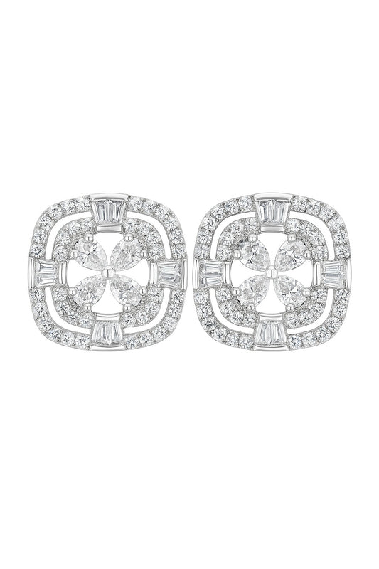 Stunning Studs Silver Earrings