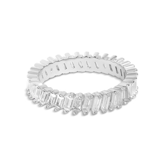 Silver Baguette Eternity Ring