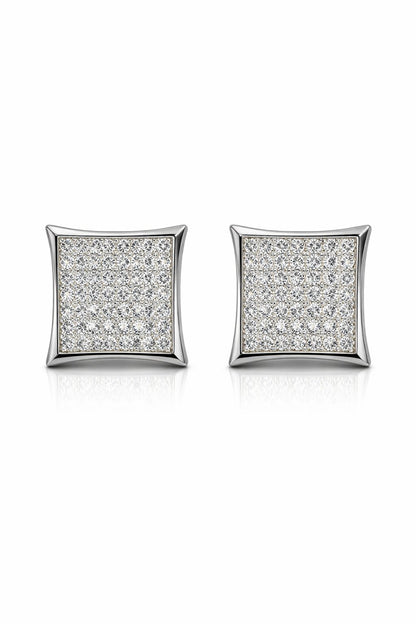 Dazzling Silver Earrings