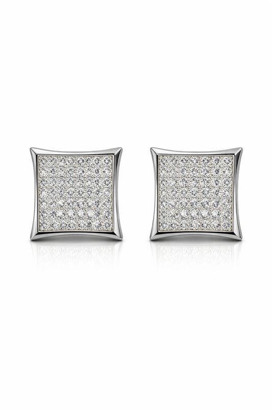 Dazzling Silver Earrings