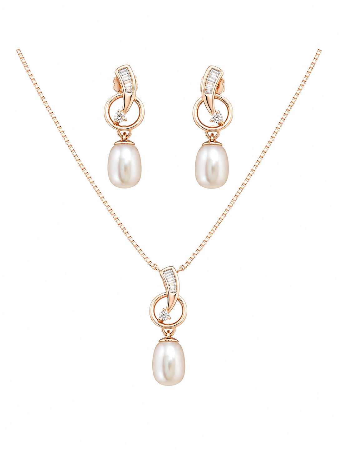 Pearl Elan Pendant Set