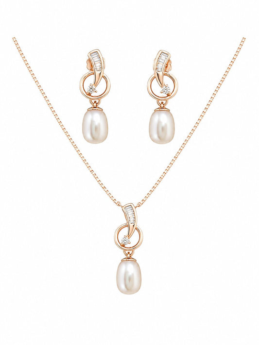 Pearl Elan Pendant Set