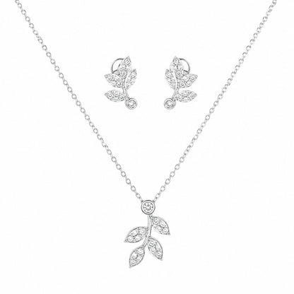 Velora Leaf Pendant Set
