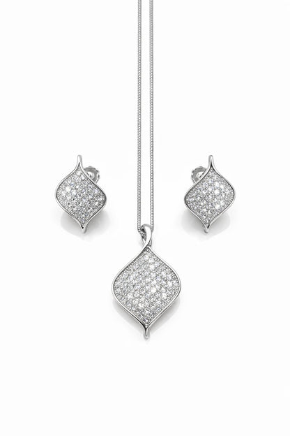 Brilliant Silver Pendant Set