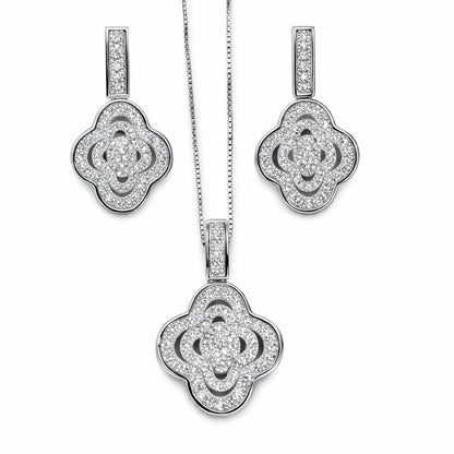 Luxury Silver Pendant Set