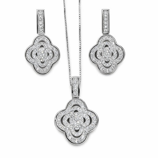 Luxury Silver Pendant Set