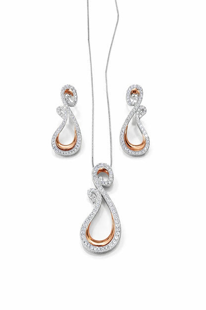 Majestic Silver Pendant Set