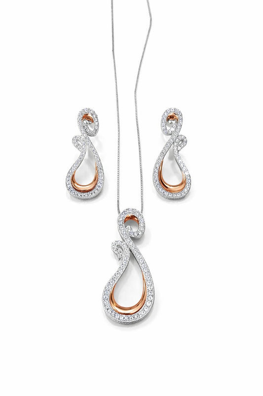 Majestic Silver Pendant Set