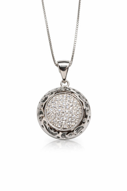 Dazzling Silver Pendant