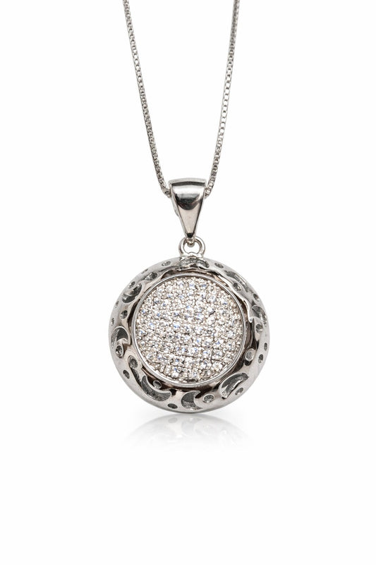 Dazzling Silver Pendant