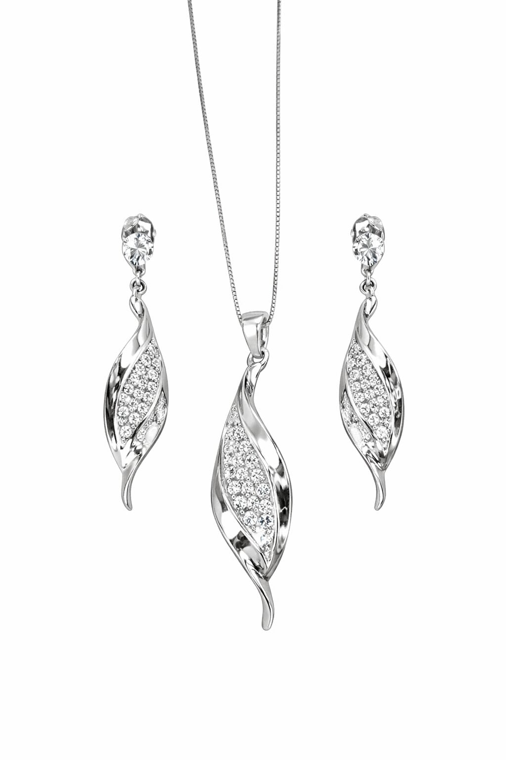 Divine Silver Pendant Set