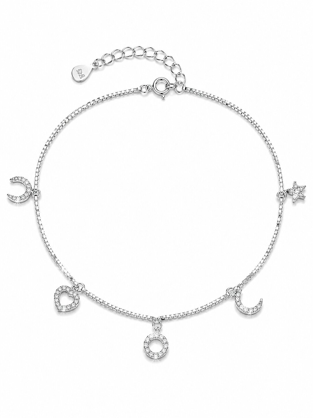 Charm Silver Anklet