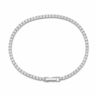 Radiant Silver Tennis Bracelet