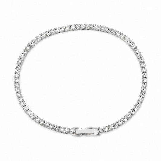 Radiant Silver Tennis Bracelet