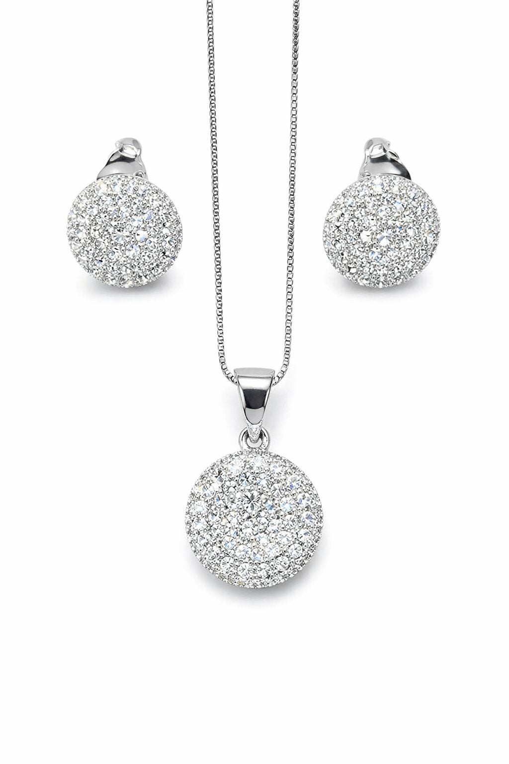 Beautiful Silver Pendant Set