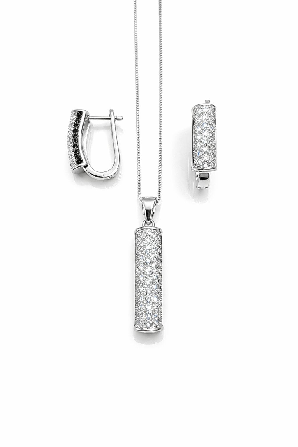 Refined Silver Pendant Set