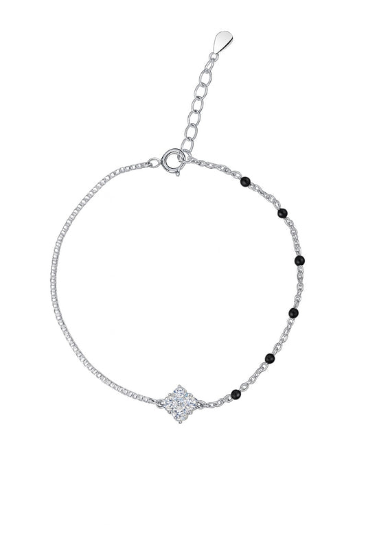 Classic Mangalsutra Silver Bracelet