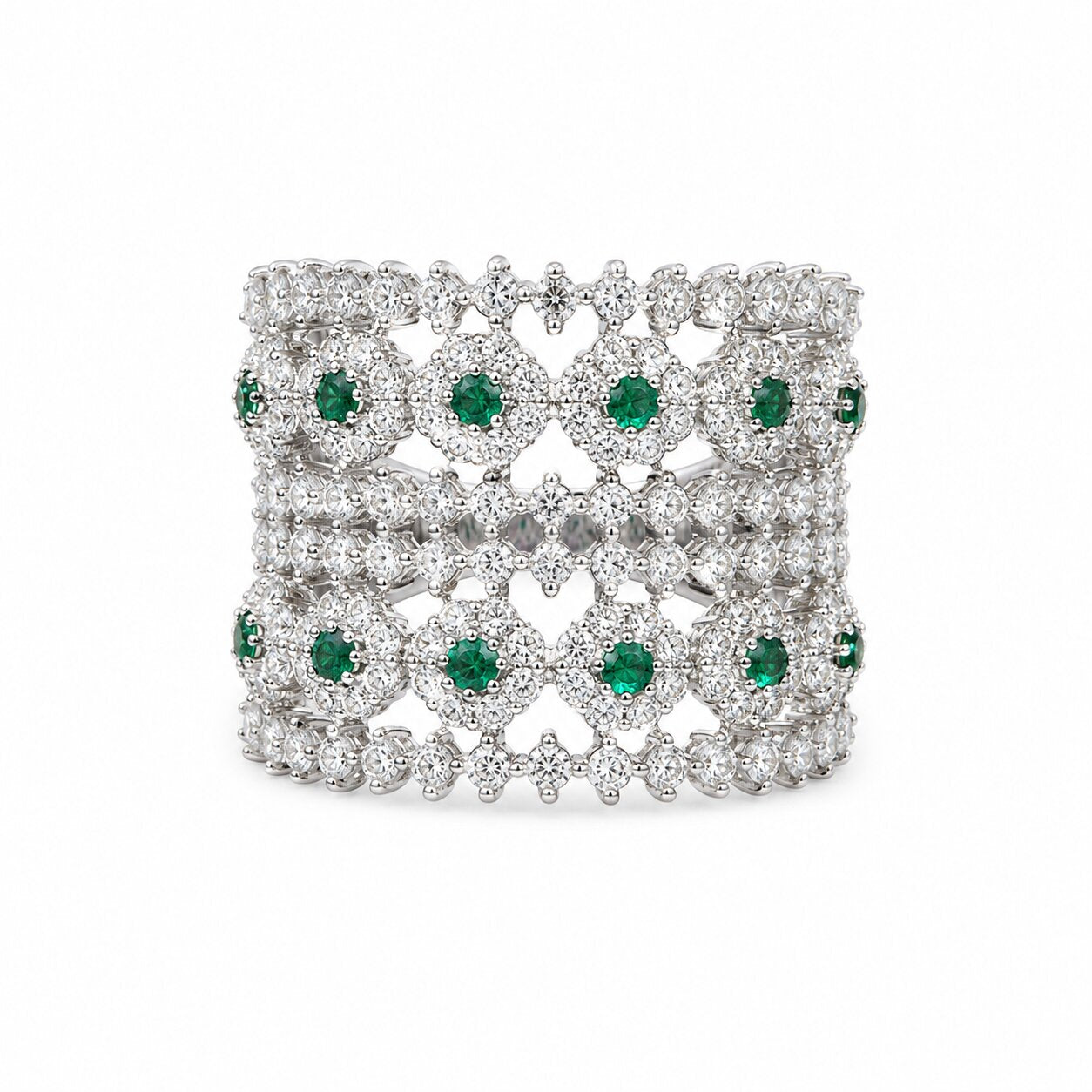 Emerald Lace Majesty Ring
