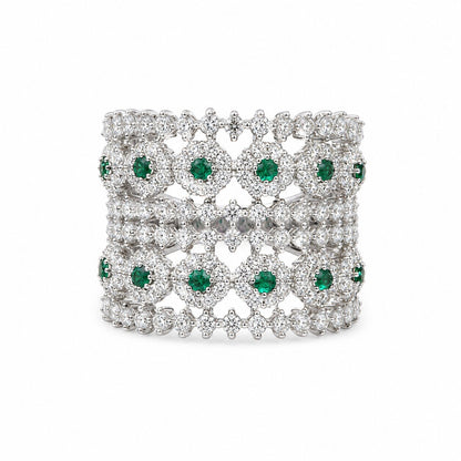 Emerald Lace Majesty Ring