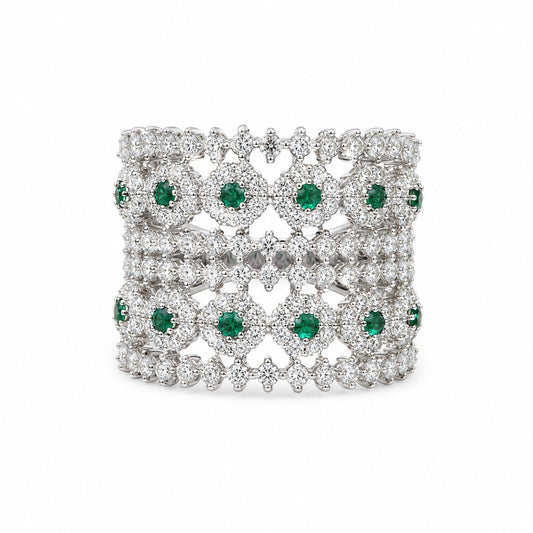 Emerald Lace Majesty Ring