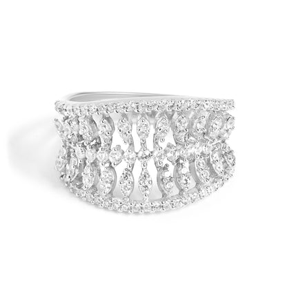 Silver Marquise Cocktail Ring