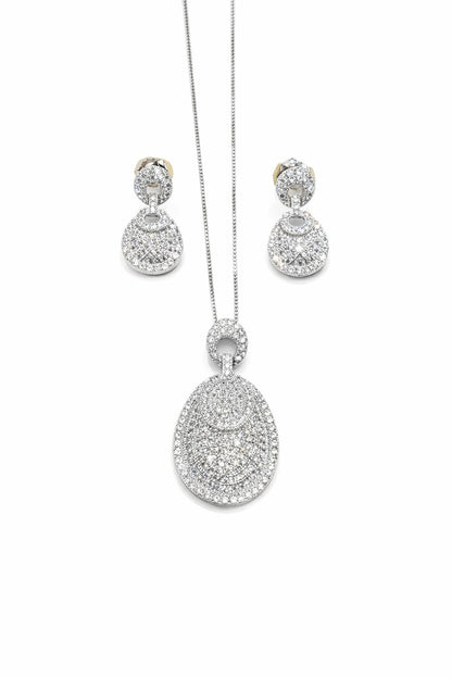Royal Silver Pendant Set