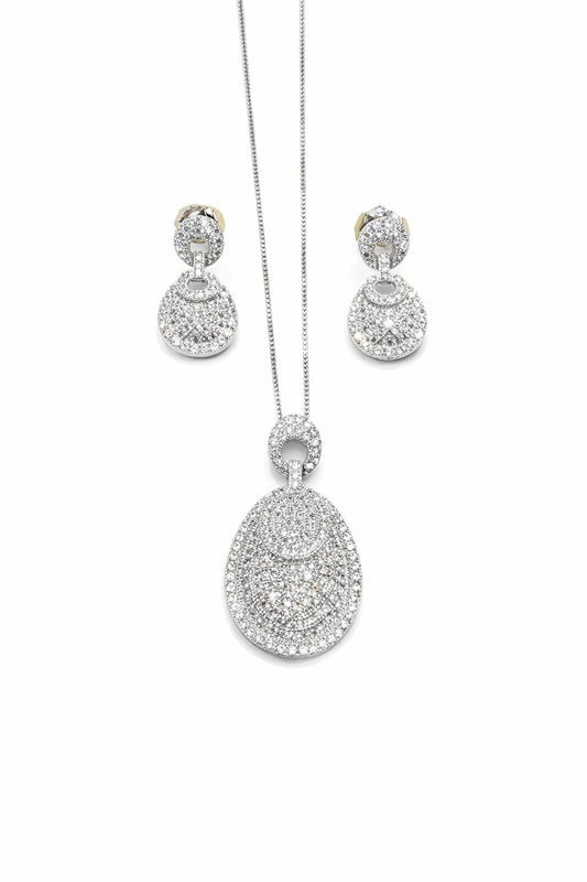 Royal Silver Pendant Set