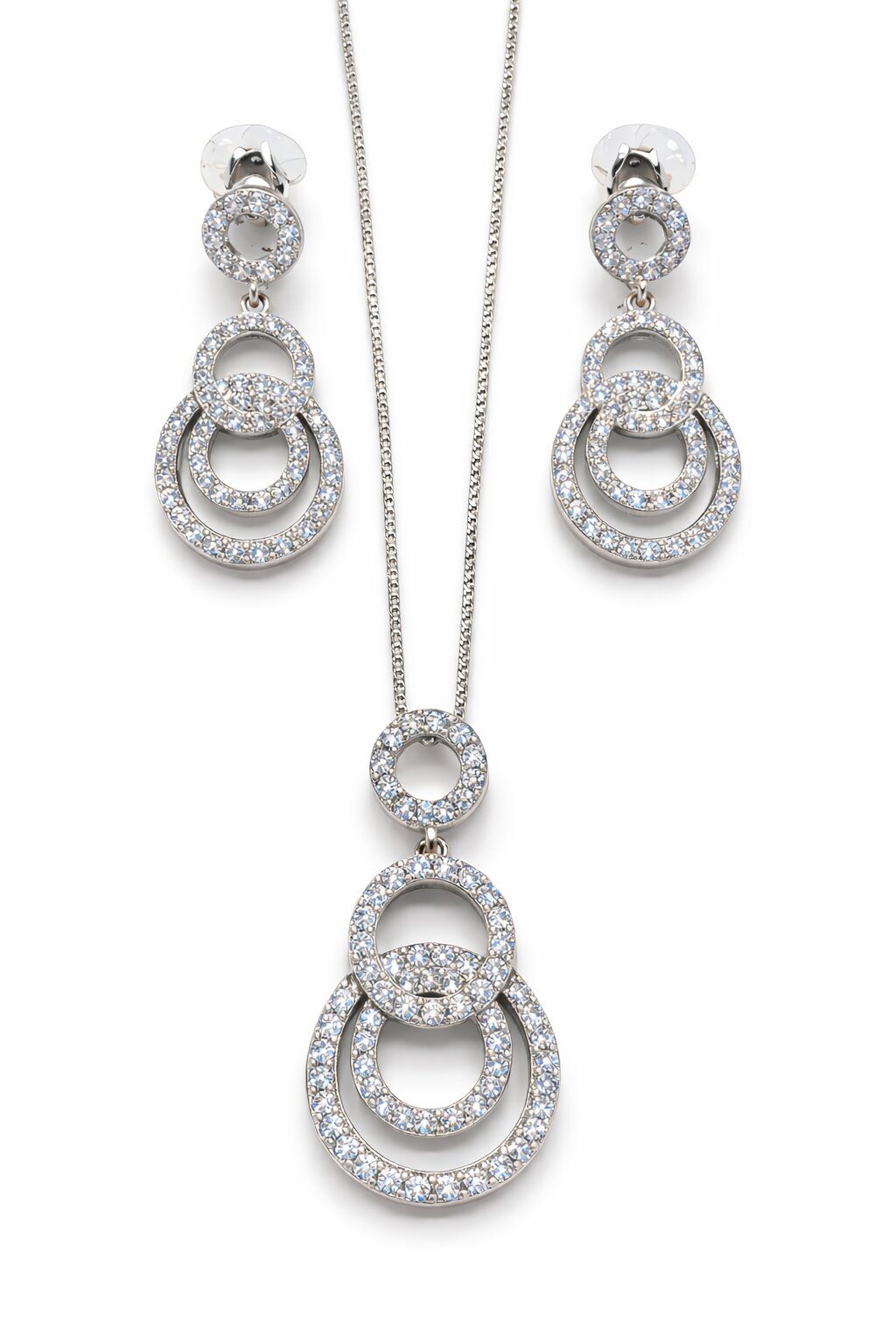 Elegant Silver Pendant Set
