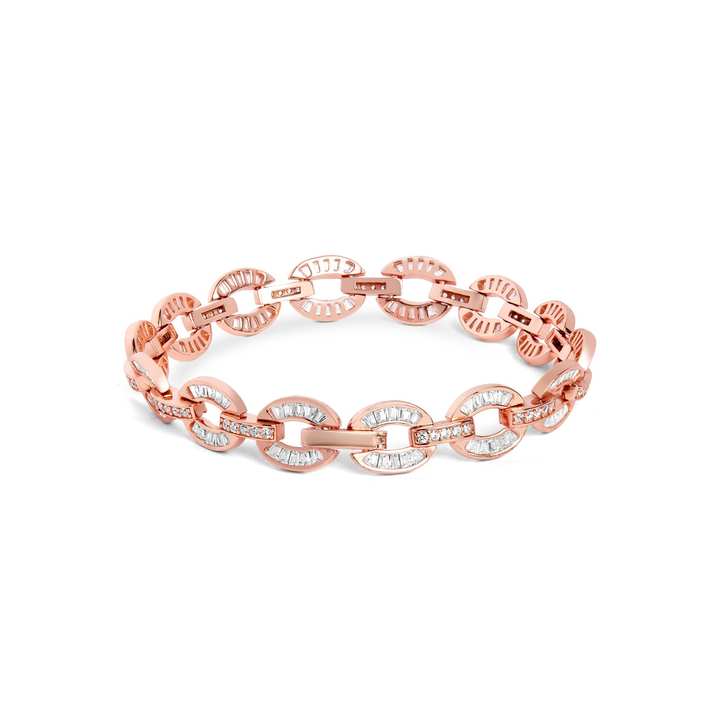 Rose-Gold-Diamond-Link-Bracelet