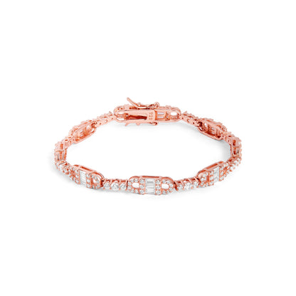 Rose-Gold-Loop-Silver-Bracelet