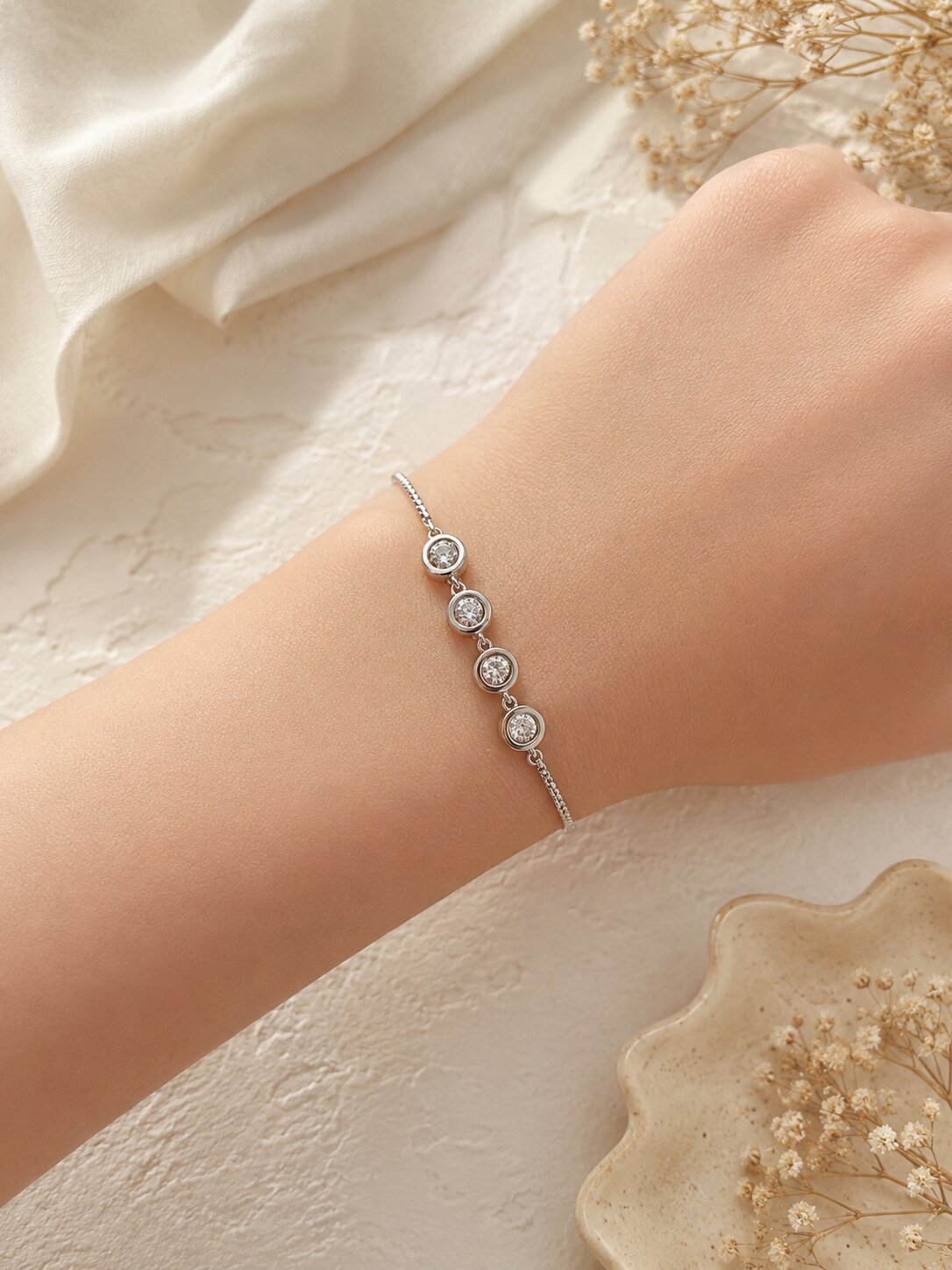 Solenne Silver Bracelet