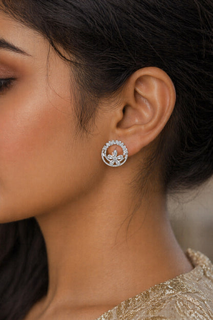 Silver Sheen Studs