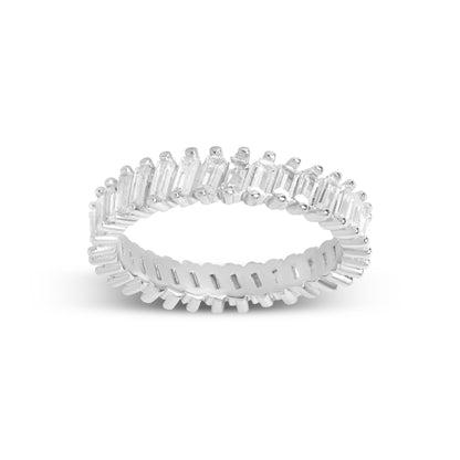 Silver Baguette Eternity Ring