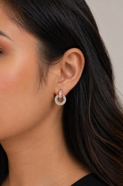 Roselle Studs Silver Earrings