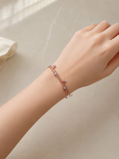 Stardust Charm Silver Bracelet