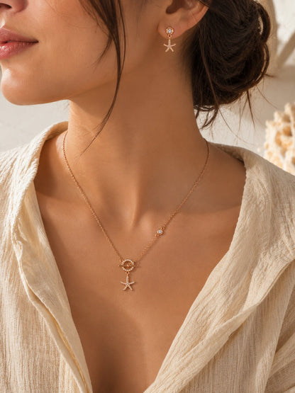 Coral Tide Pendant Set