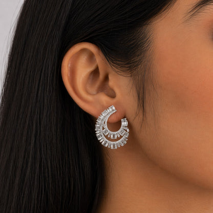 Radiance Trail Silver Earrings